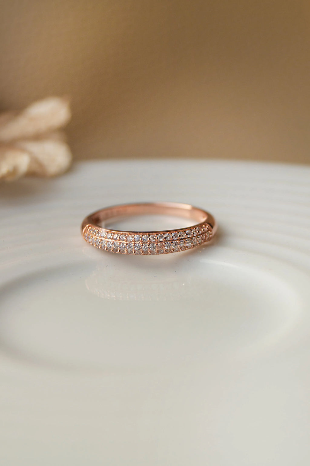 Sequence Studded Sterling Silver Band