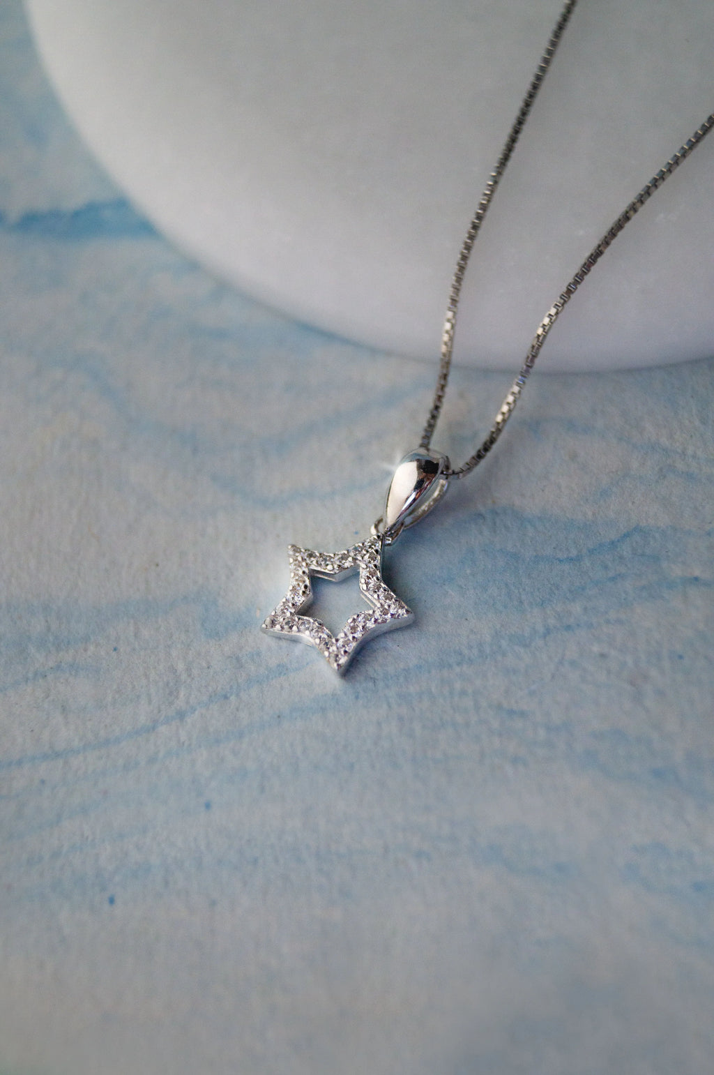 Halo Star Sterling Silver Pendant