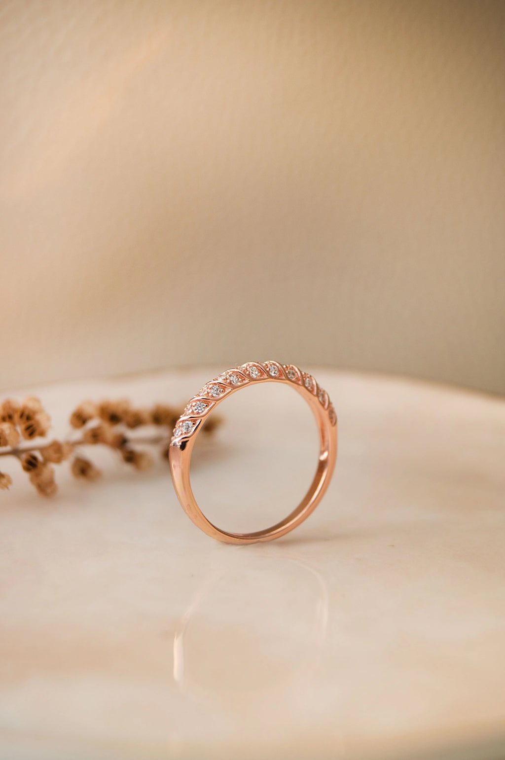 Band With A Twisted Trail Sterling Silver Ring