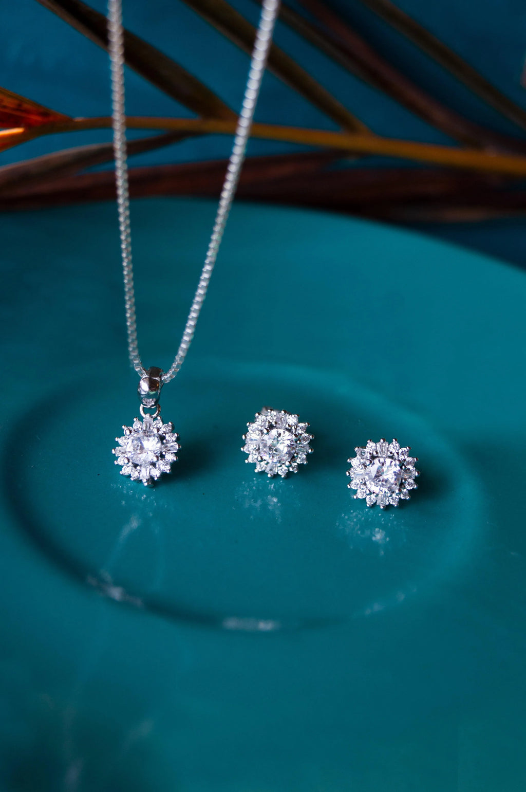 Born To Shine Solitaire Sterling Silver Pendant