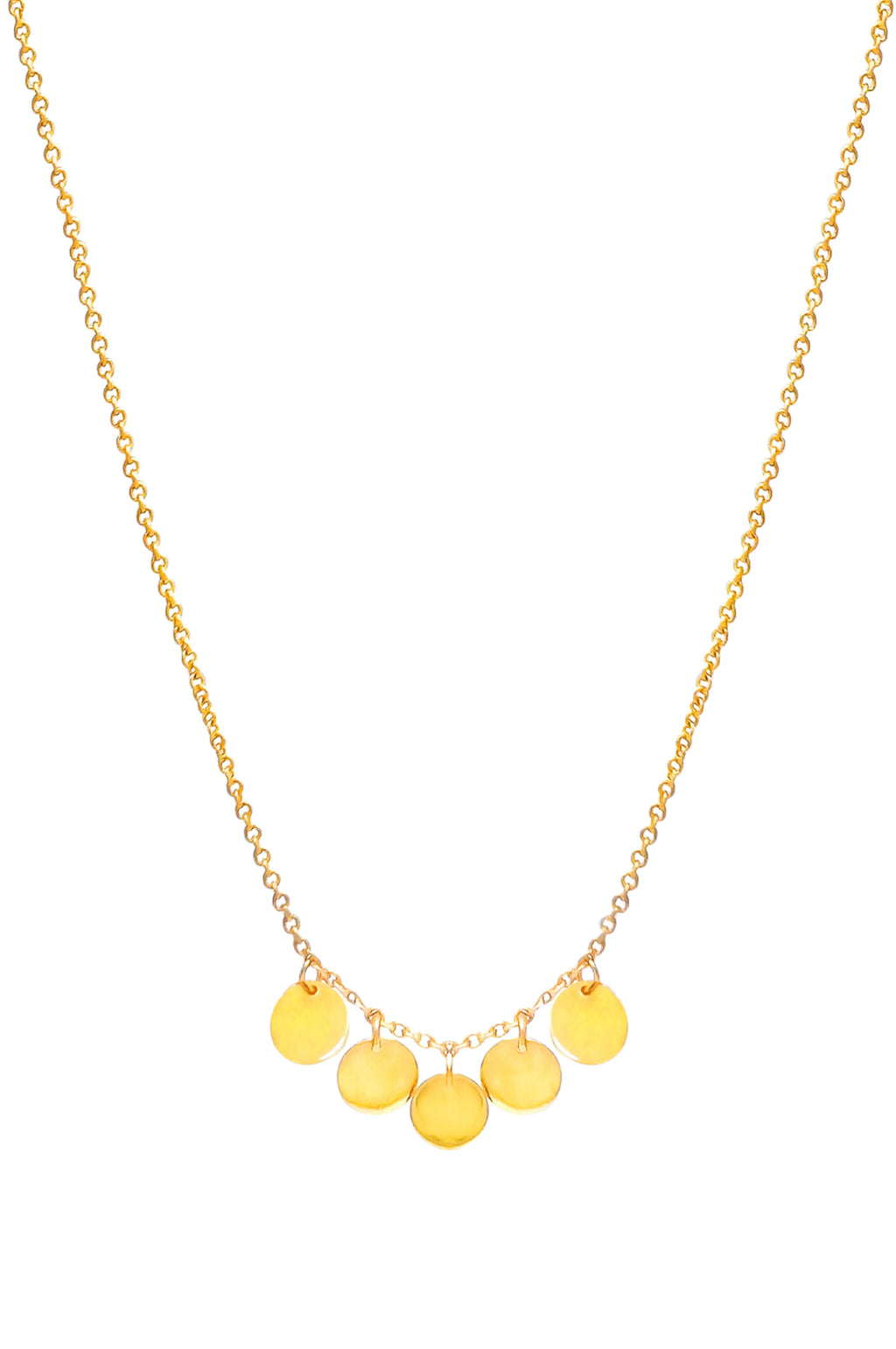 Classic Circology Gold Plated Mini Sterling Silver Necklace