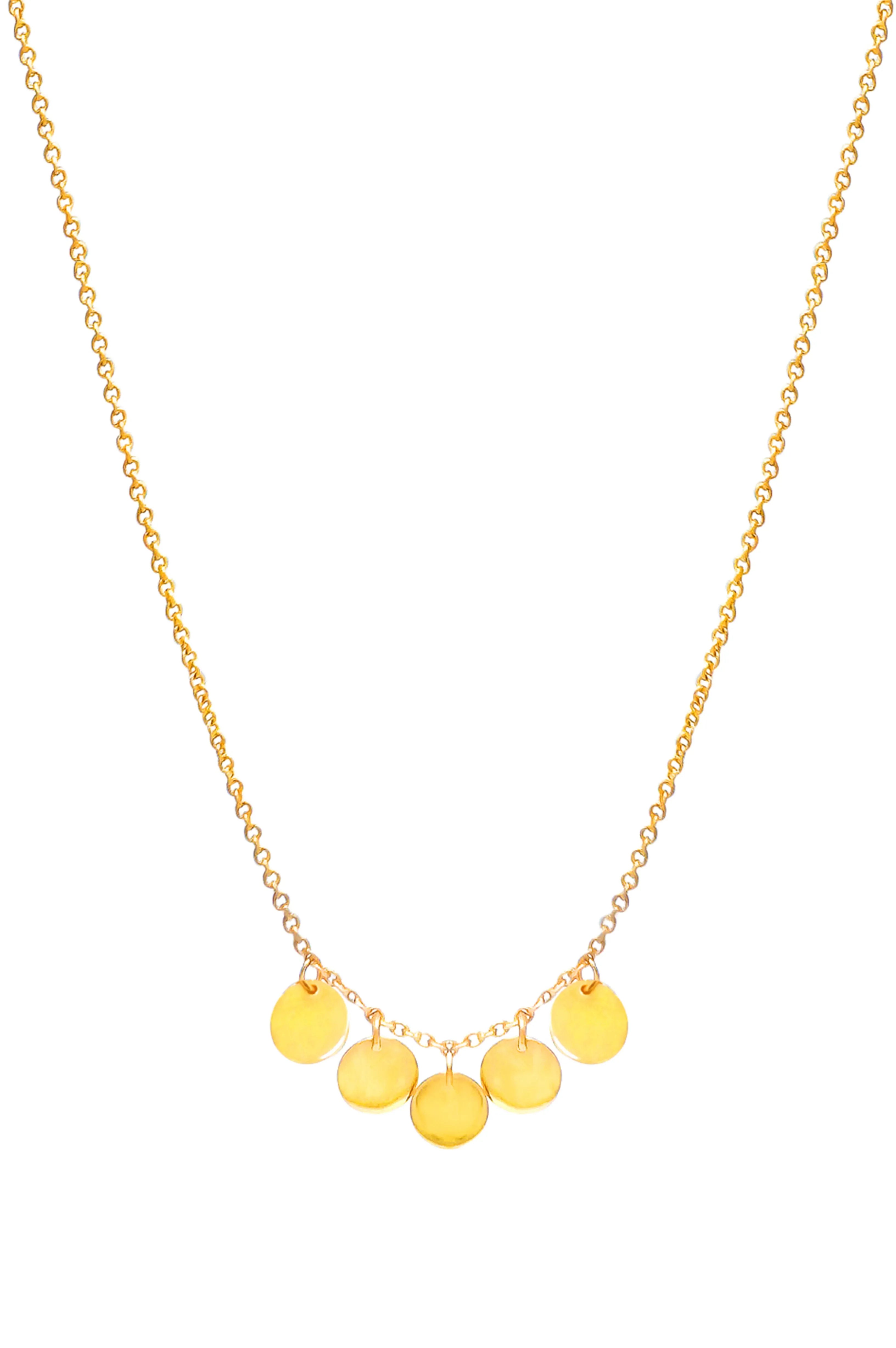 Classic Circology Gold Plated Mini Sterling Silver Necklace