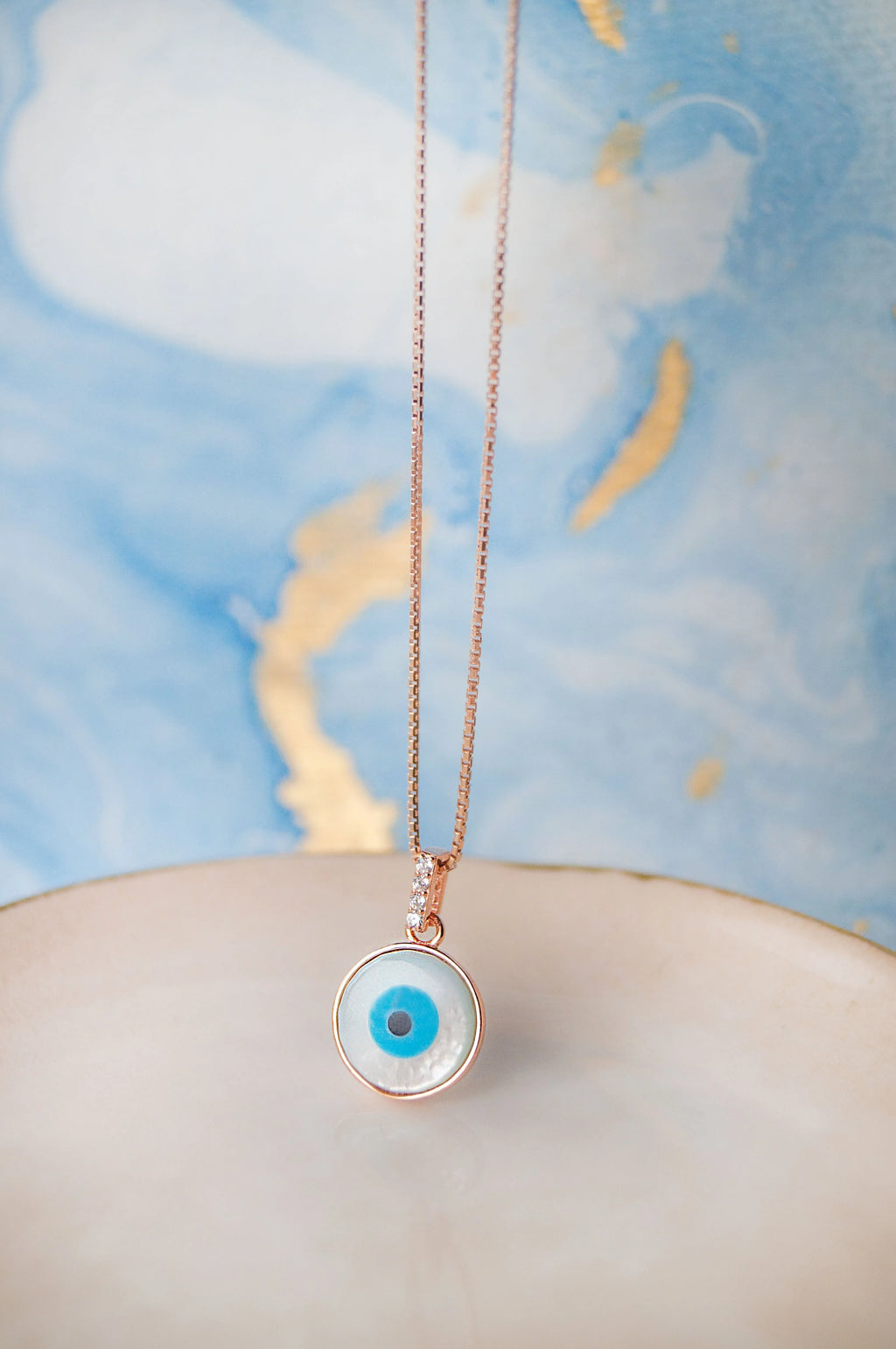Evergreen Evil Eye Sterling Silver Pendant