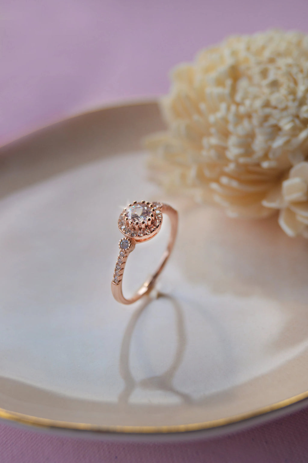 Holding It For You Solitaire Sterling Silver Ring