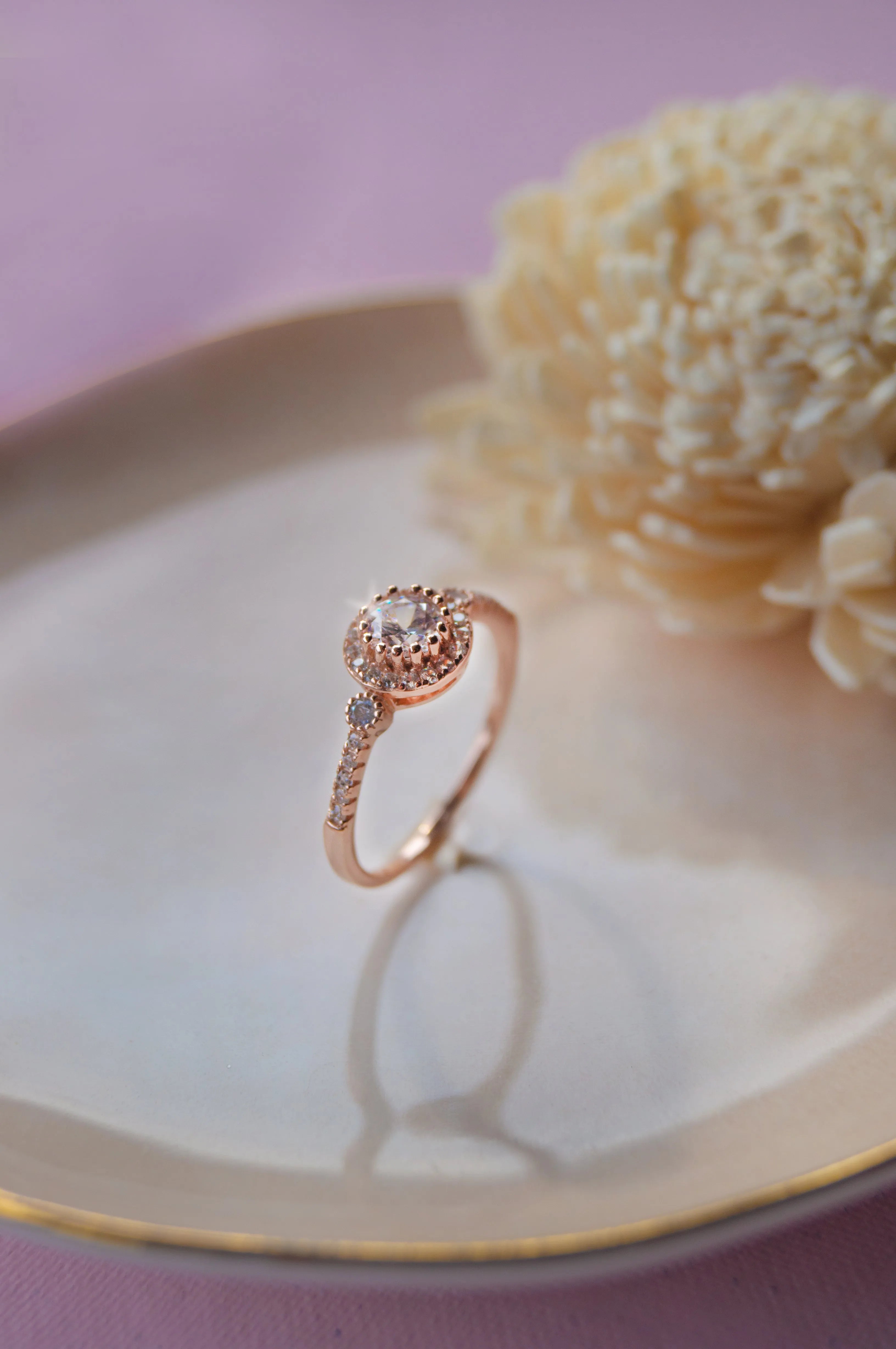 Holding It For You Solitaire Sterling Silver Ring