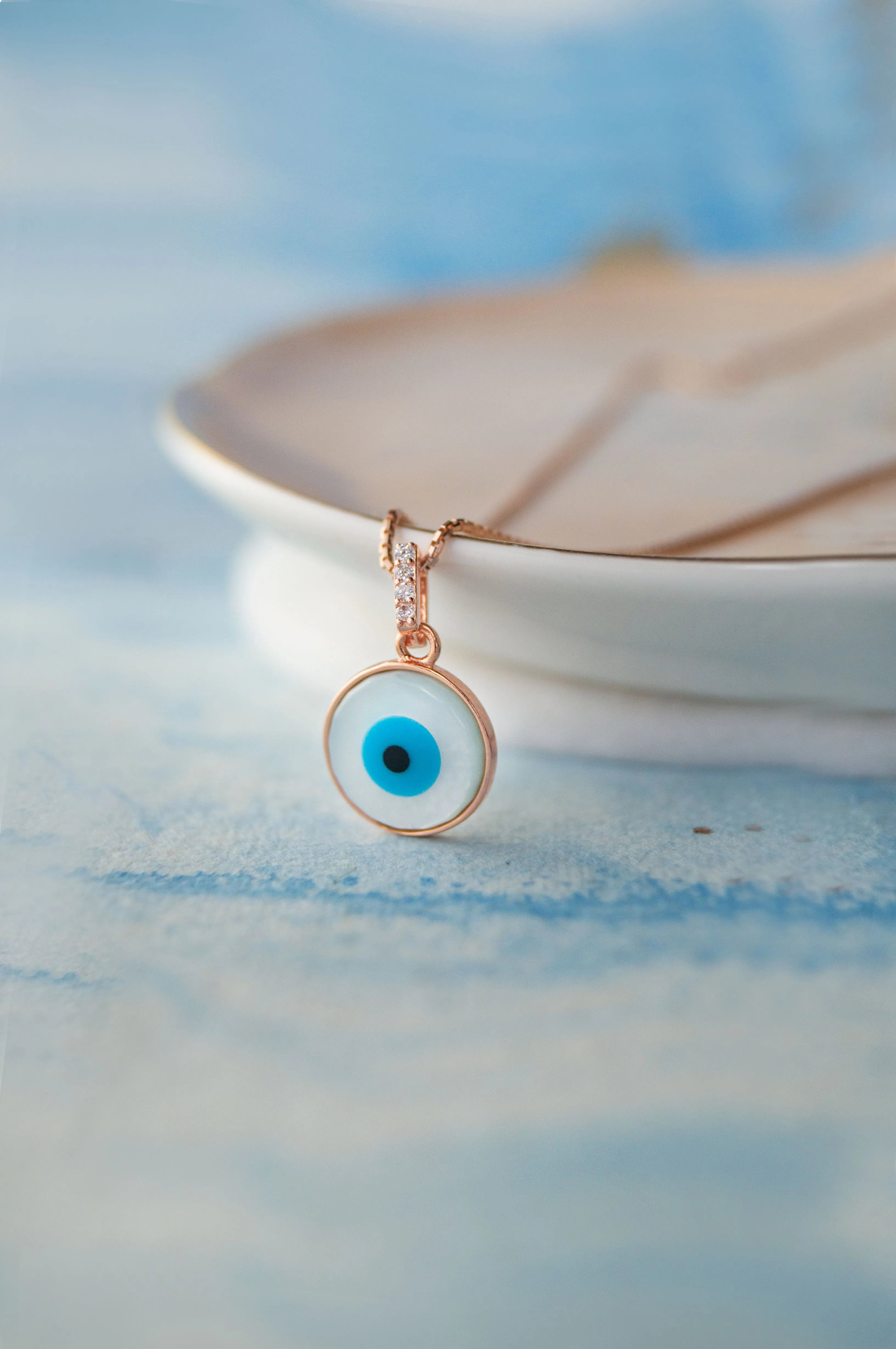 Evergreen Evil Eye Sterling Silver Pendant
