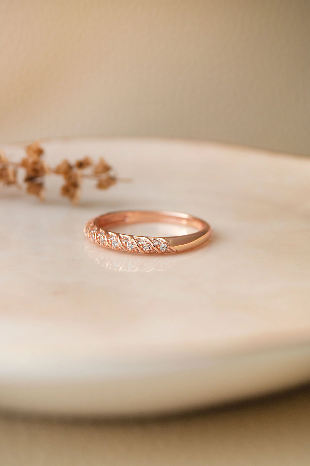 Band With A Twisted Trail Sterling Silver Ring