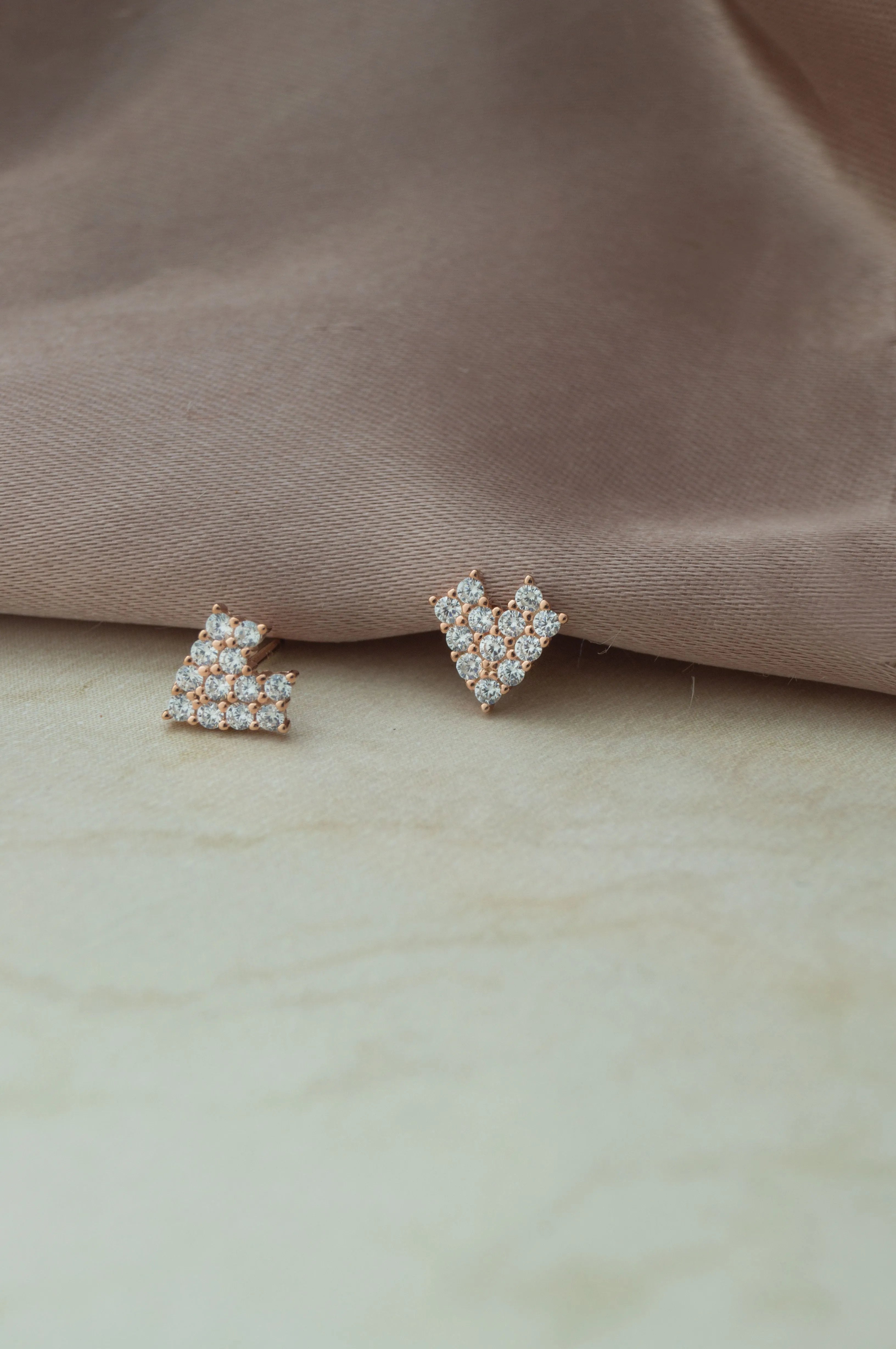 8 bit Heart Sterling Silver Earrings