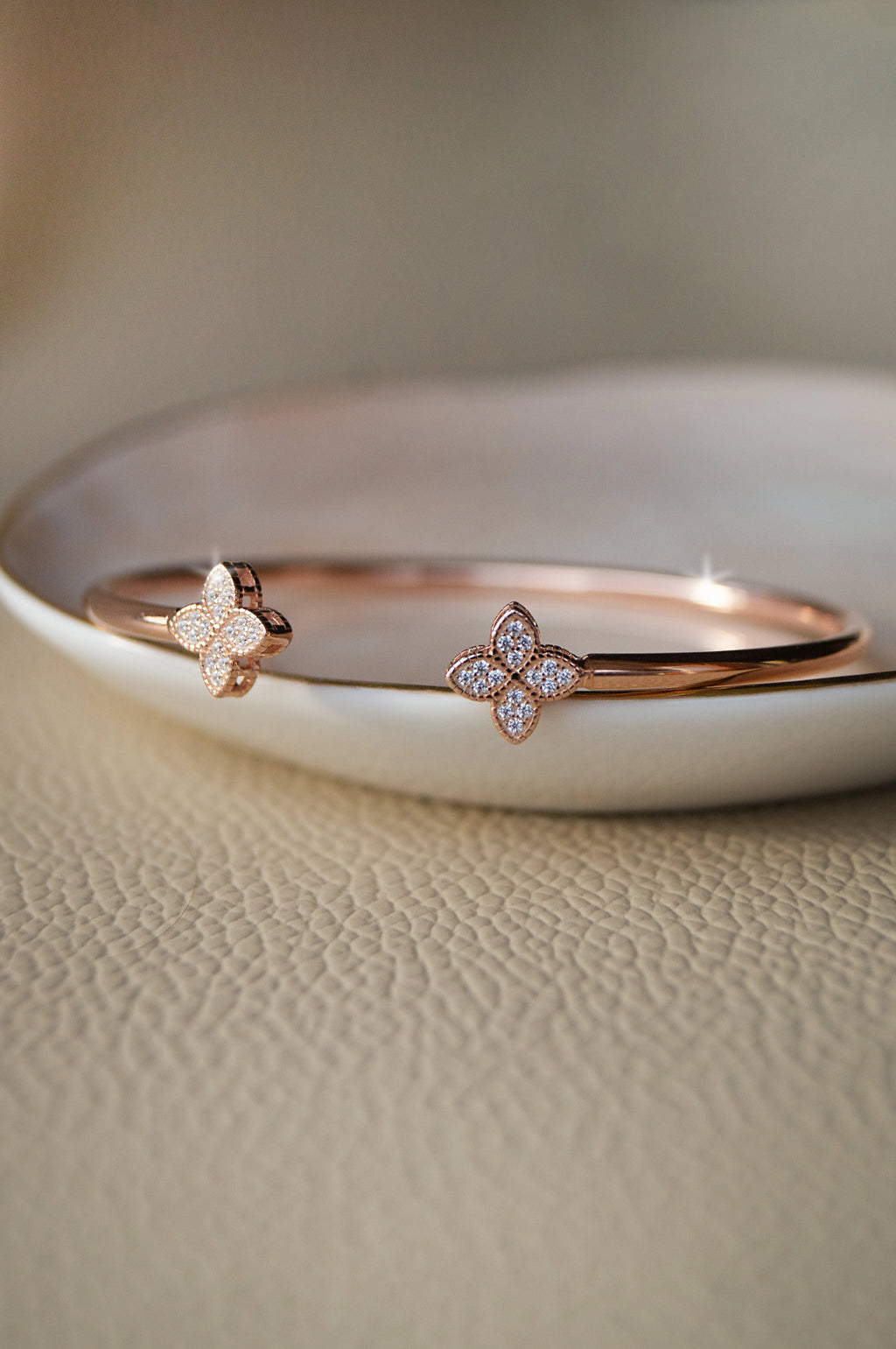 Luckily Clover Sterling Silver Adjustable Bracelet