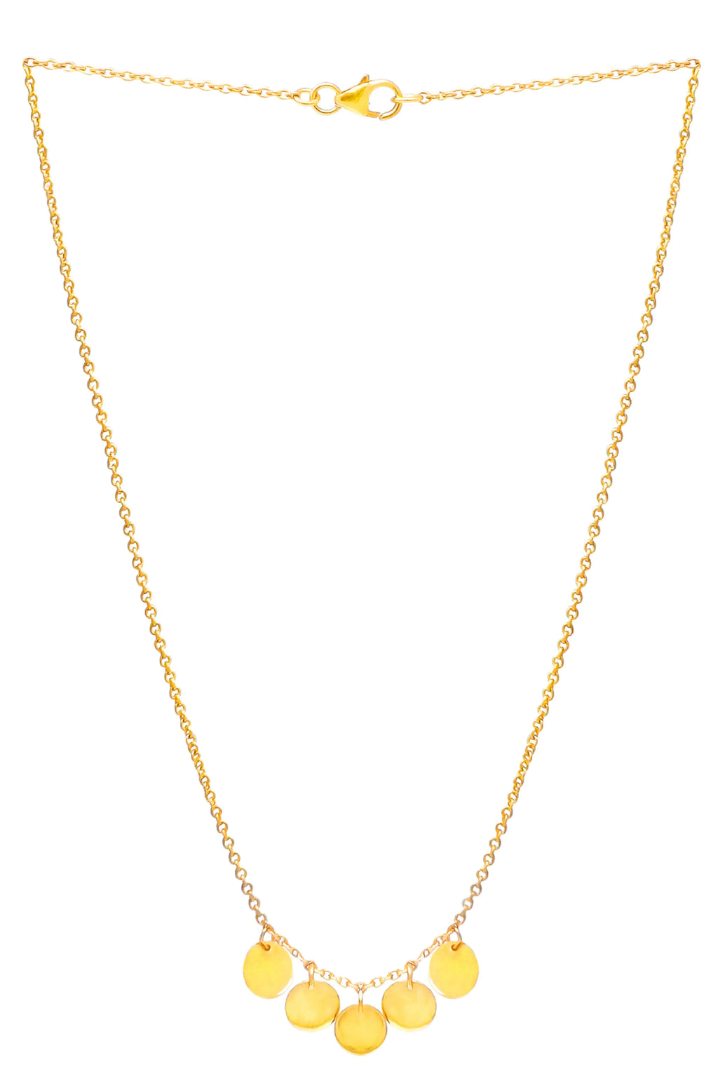 Classic Circology Gold Plated Mini Sterling Silver Necklace