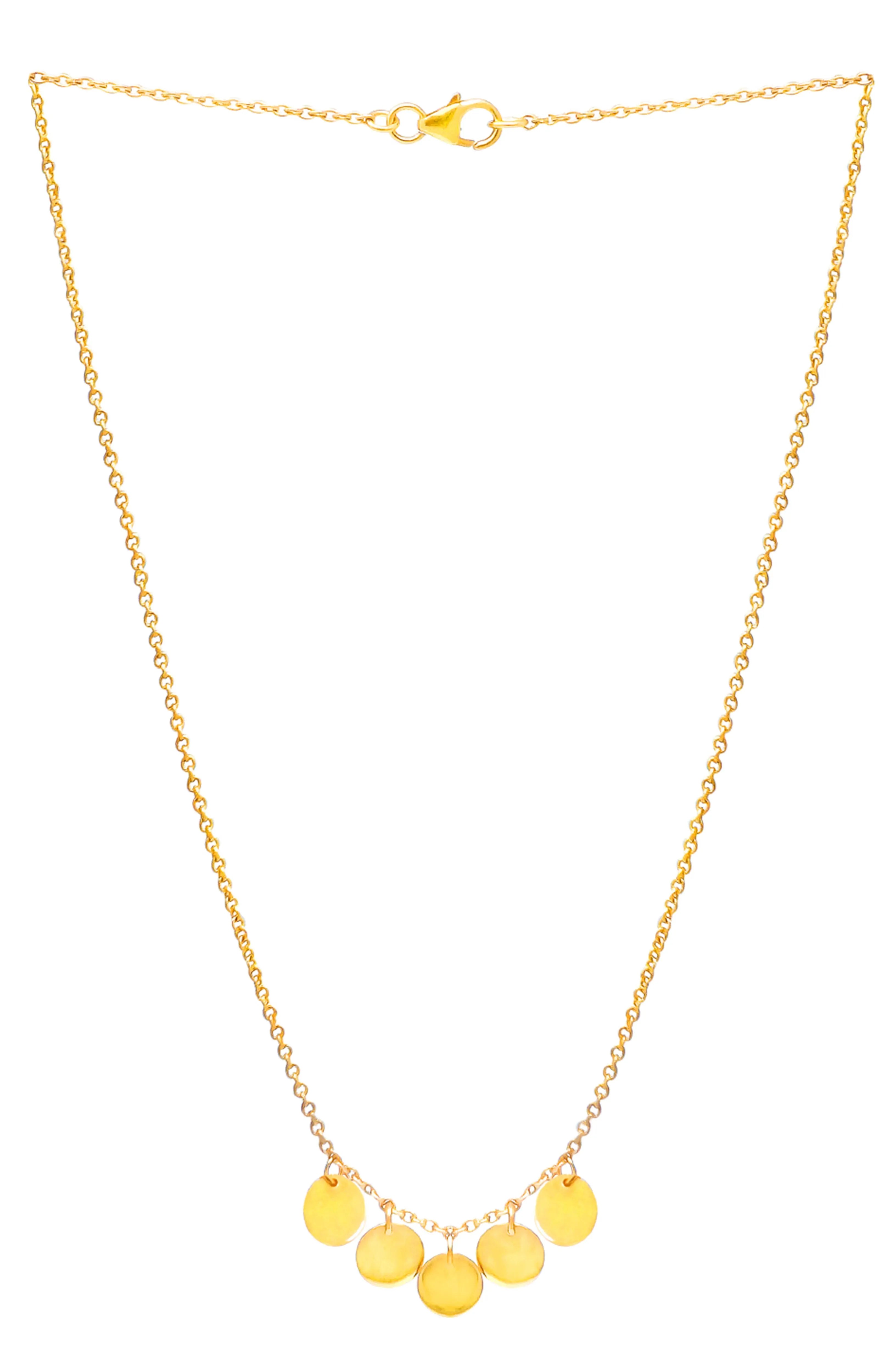 Classic Circology Gold Plated Mini Sterling Silver Necklace