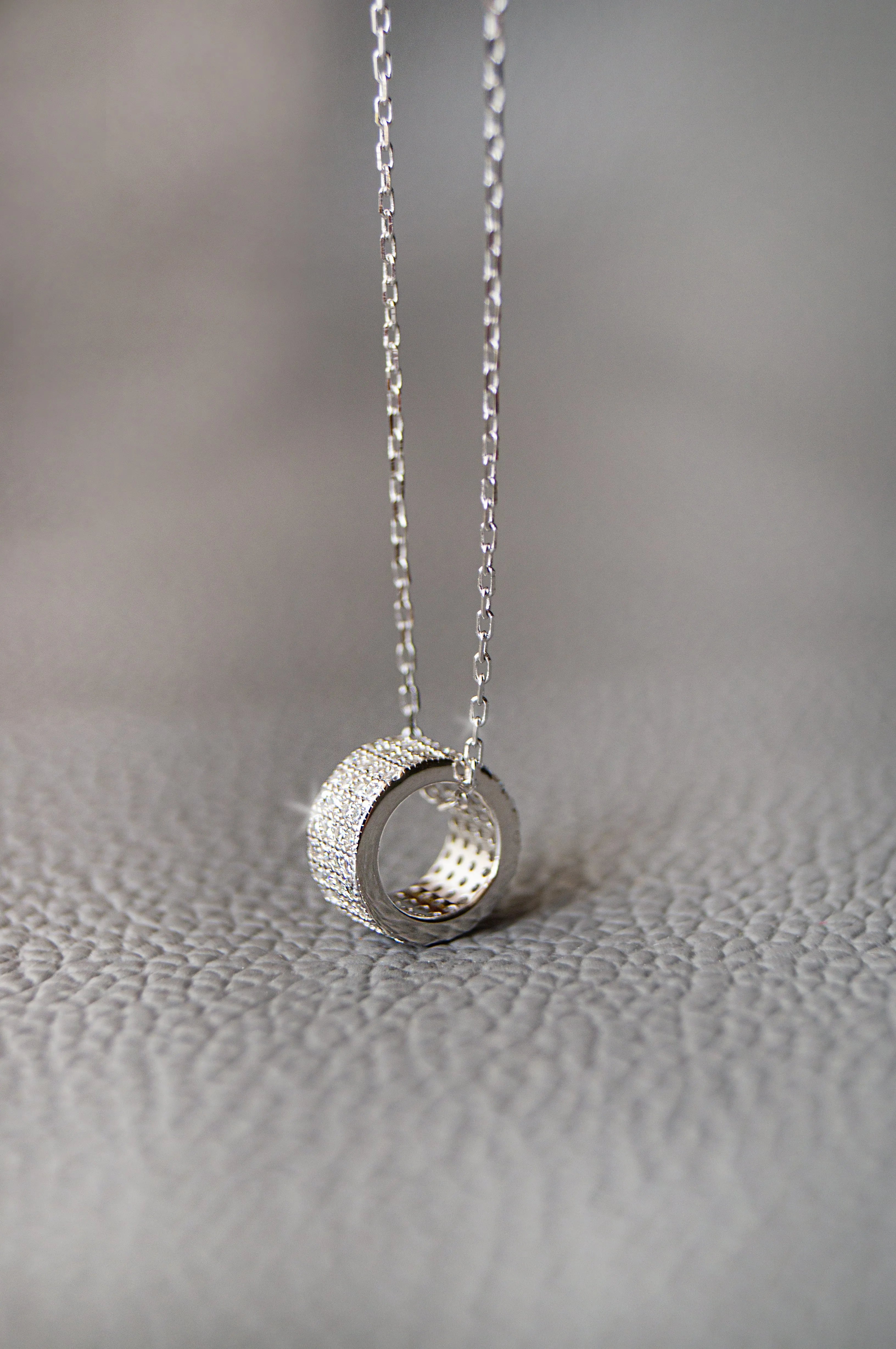 Ring-It-Up Rose Gold Plated Sterling Silver Pendant With Chain