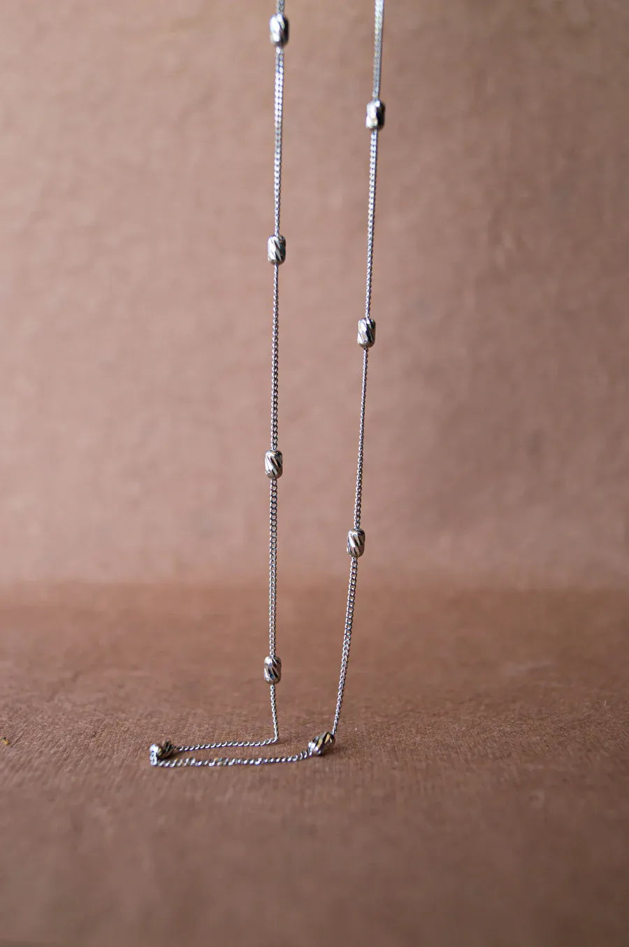 Dazzling Beads Sterling Silver Chain