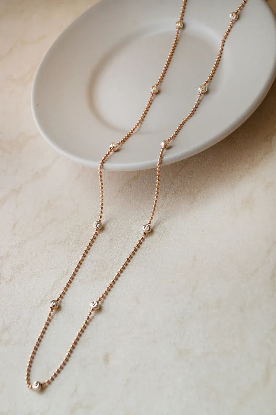 Classic Paper Clip Gold Plated Sterling Silver Chain