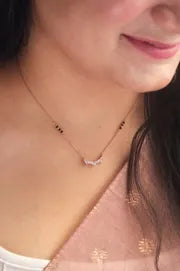 Blinging Smile Gold Plated Sterling Silver Mangalsutra